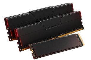 Módulos de memoria RAM y unidad SSD NVMe
